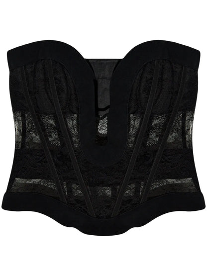 Lace-Panelled Classic Corset
