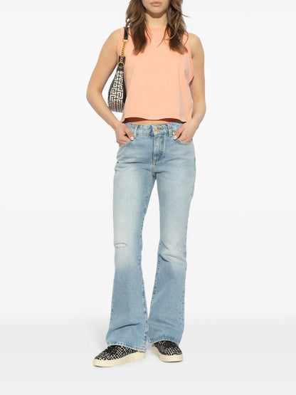 Logo-Embroidered Cotton Vest