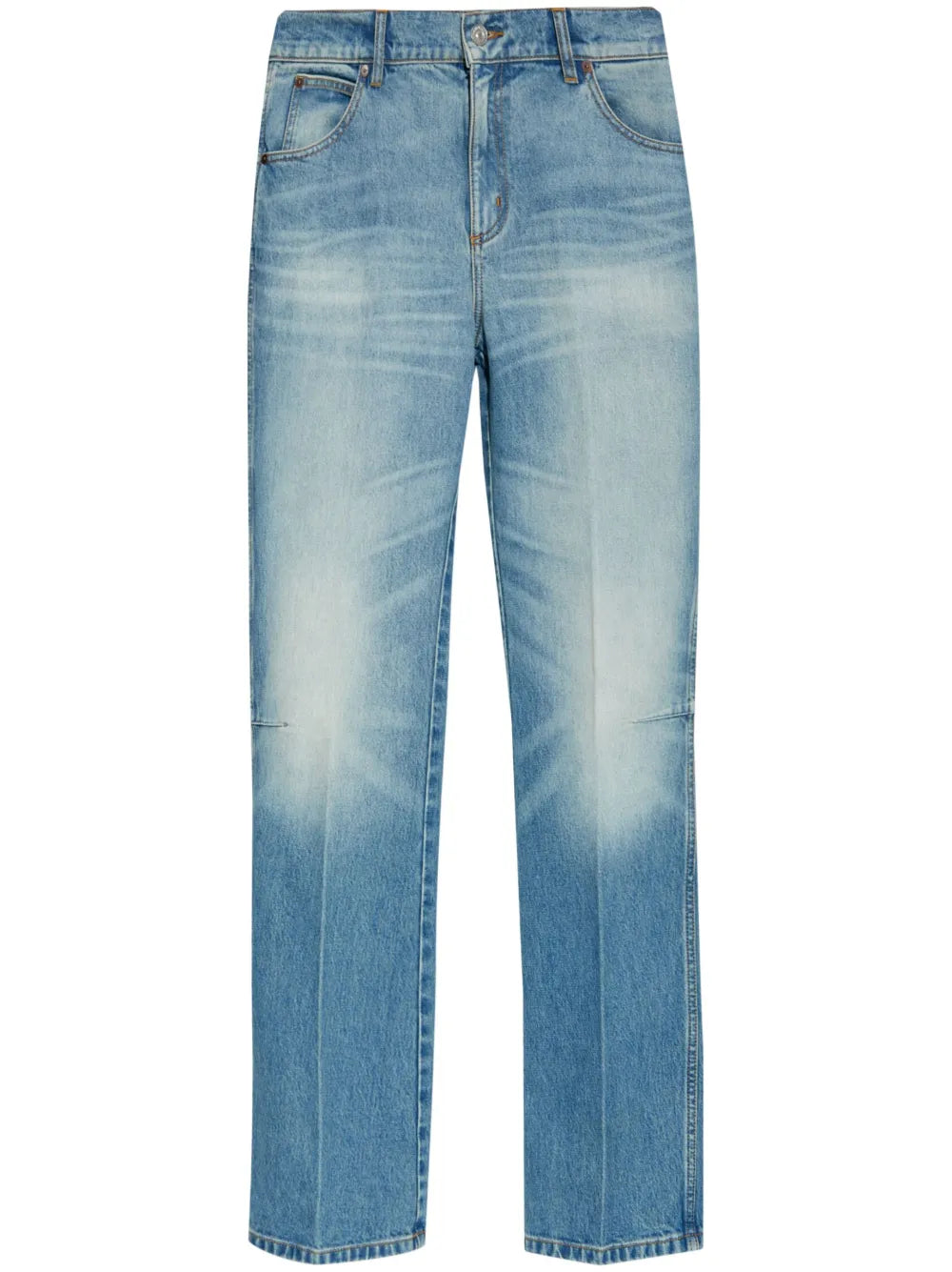 High-Rise Straight-Leg Jeans