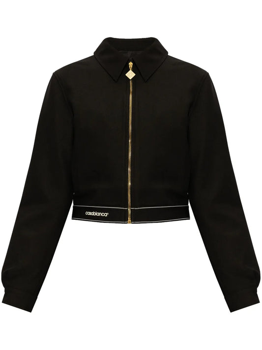 Zip-Fastening Logo-Print Jacket