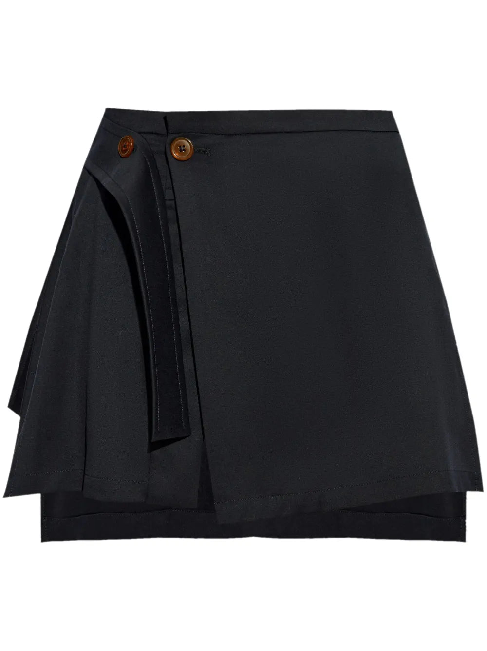 Meghan Asymmetric Virgin Wool Skirt