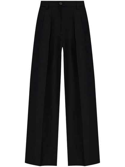 Straight Cotton Trousers