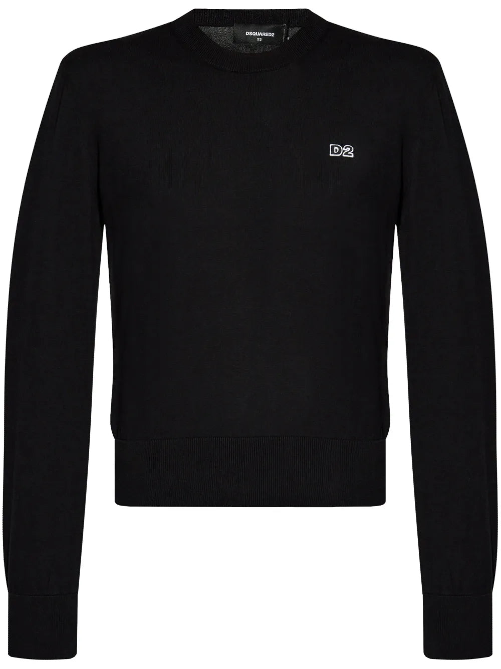 Logo Patch Round Neck Jumper