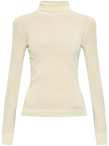 Roll-Neck Wool-Cashmere Sweater