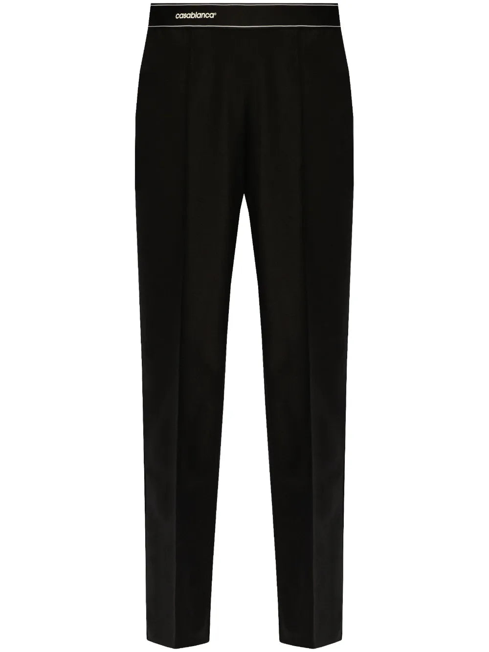 Pressed-Crease Virgin Wool Trousers