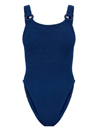 Domino Seersucker Swimsuit