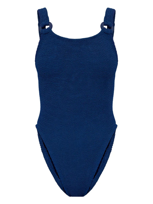Domino Seersucker Swimsuit
