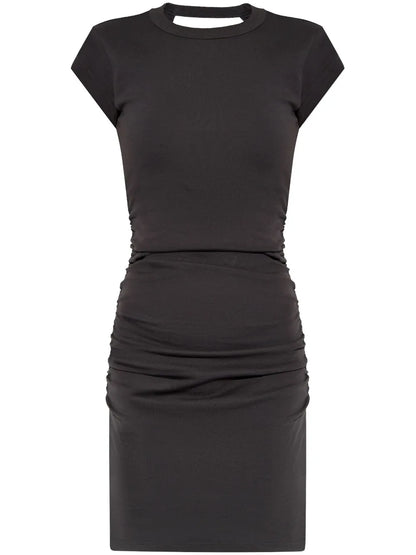 Cut-Out Cotton Mini Dress