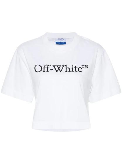 Logo-Print Cropped T-Shirt