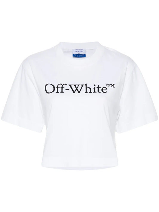 Logo-Print Cropped T-Shirt