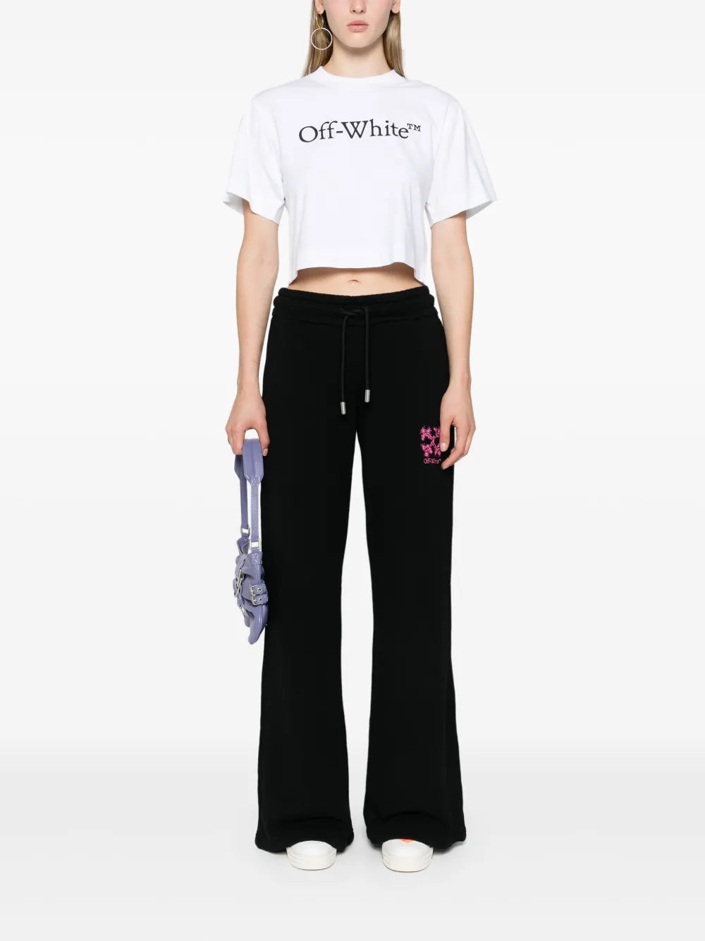 Logo-Print Cropped T-Shirt