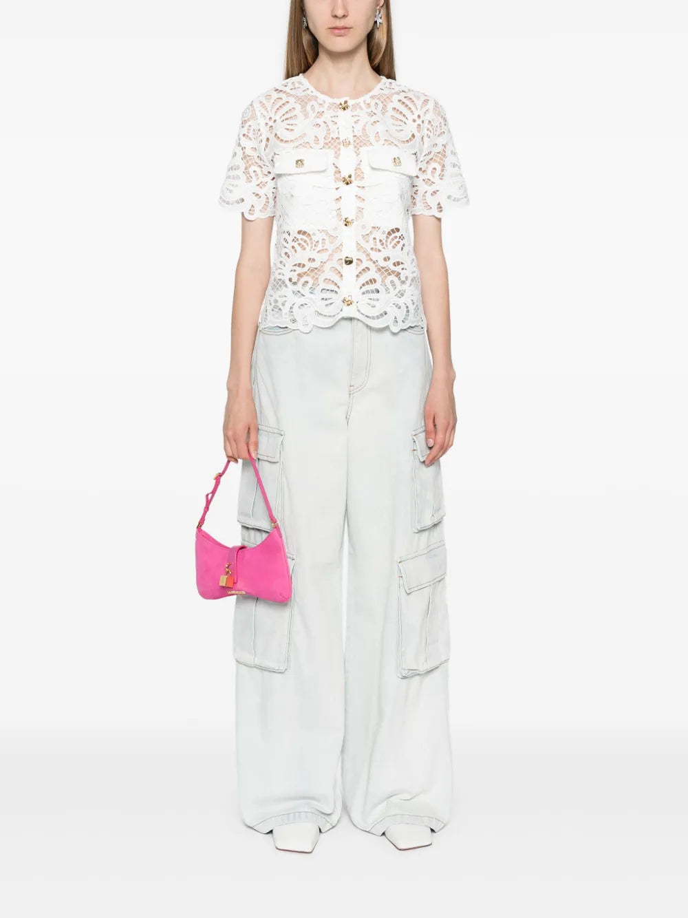 Guipure-Lace Shirt