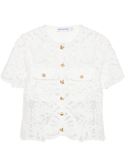 Guipure-Lace Shirt