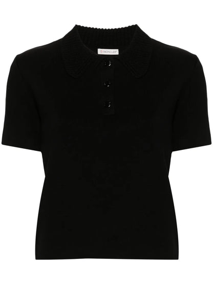 Logo-Appliqué Polo Sweater