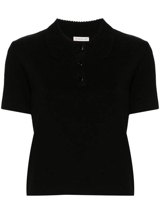 Logo-Appliqué Polo Sweater