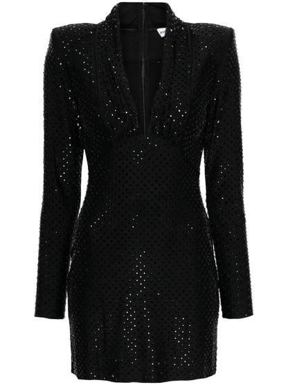 Rhinestone-Embellished Mini Dress