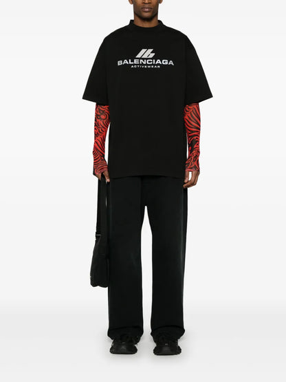 Reflective-Logo Cotton T-Shirt