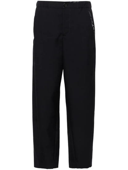 Virgin Wool Tapered Trousers