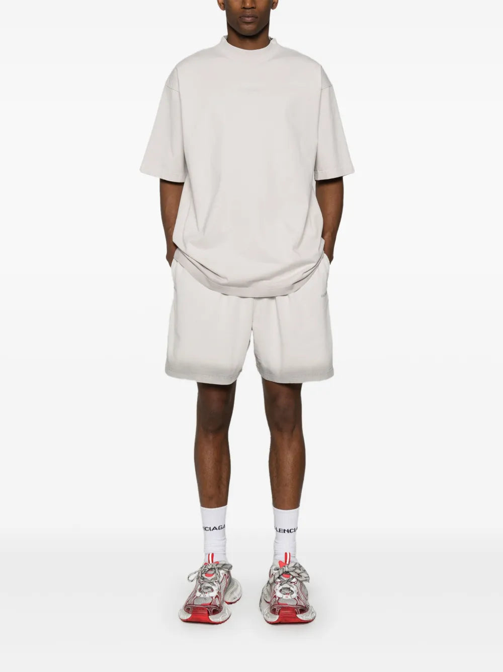Reflective-Logo Cotton T-Shirt