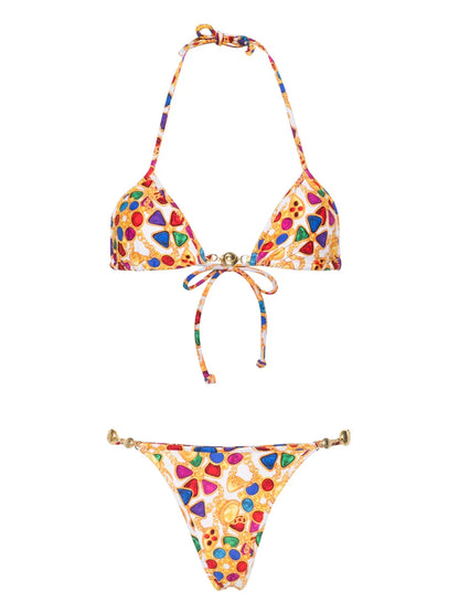 Geometric-Print Bikini