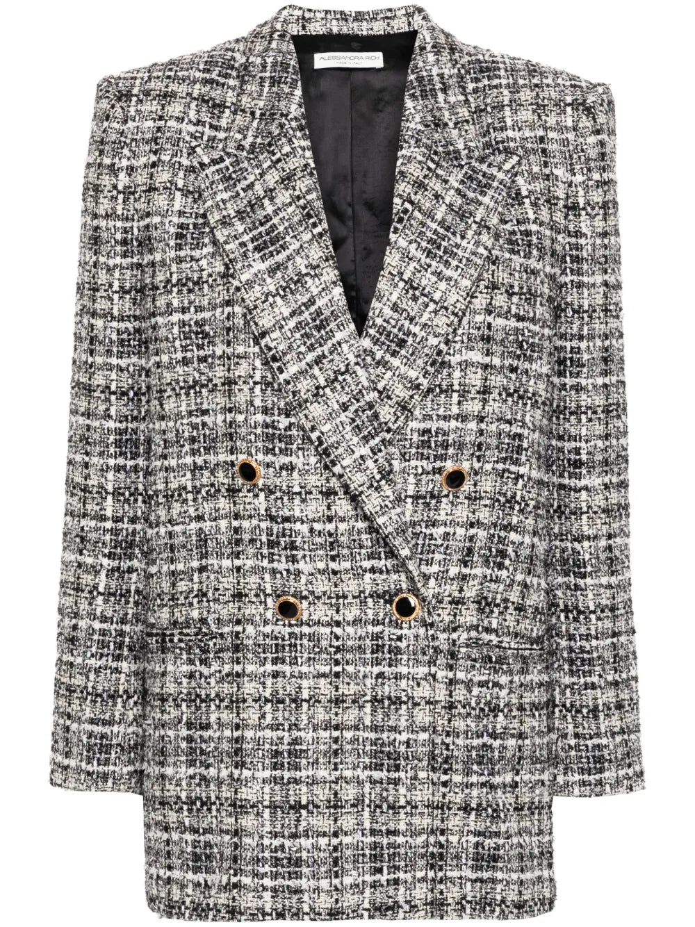 Double-Breasted Tweed Blazer
