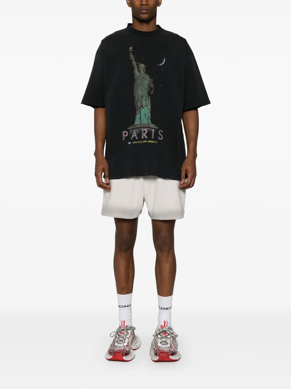 Paris Liberty Distressed T-Shirt