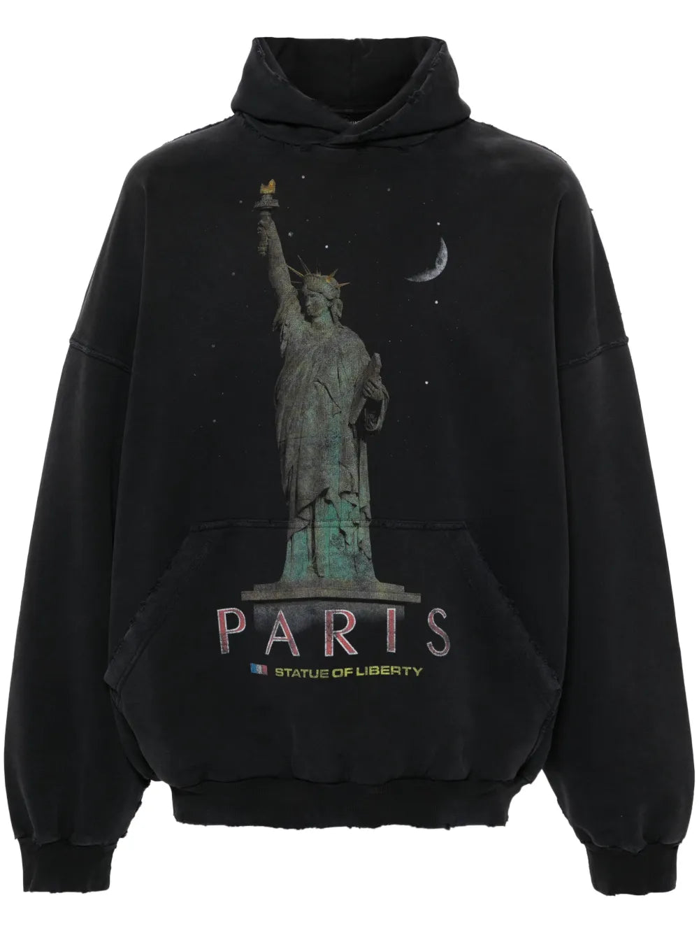 Paris Liberty Distressed Hoodie