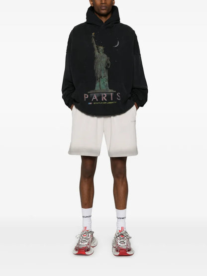 Paris Liberty Distressed Hoodie