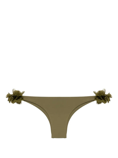 Rasha Floral-Appliqué Bikini Bottom