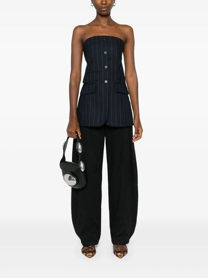 Logo-Print Tapered Trousers
