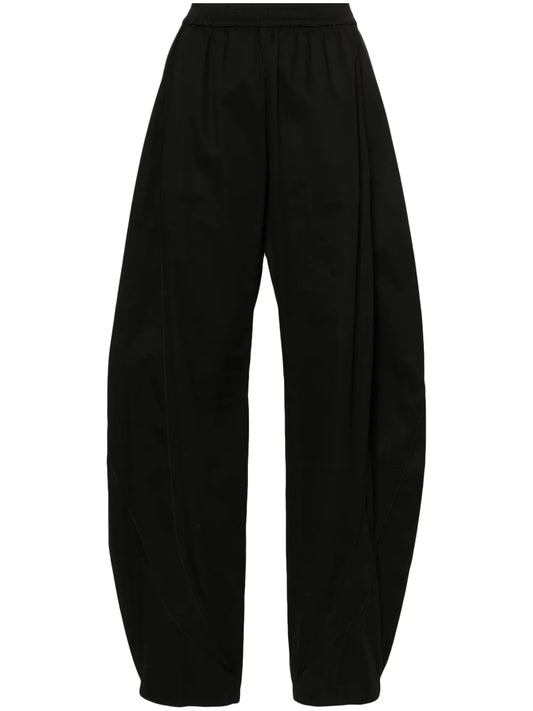 Logo-Print Tapered Trousers