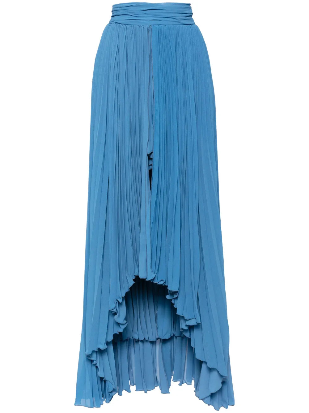 High-Low Pleated Skirt