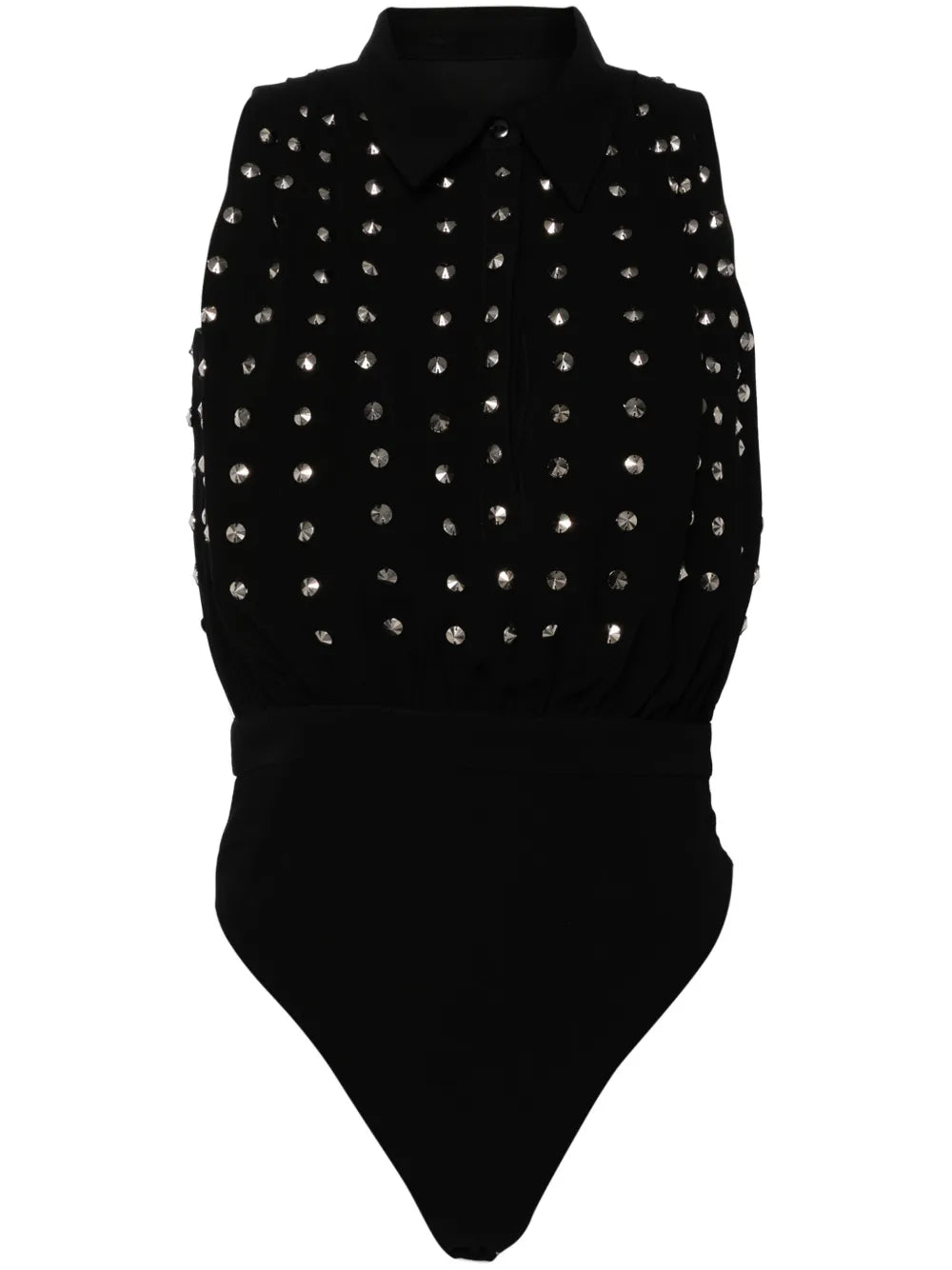 Beaded Sleeveless Bodysuit