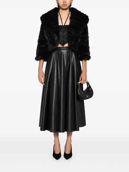 Cropped Faux-Fur Jacket