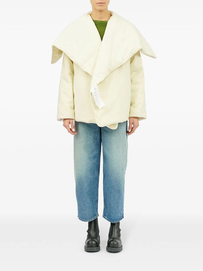 Oversize-Collar Padded Jacket
