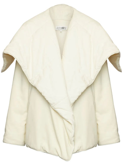 Oversize-Collar Padded Jacket