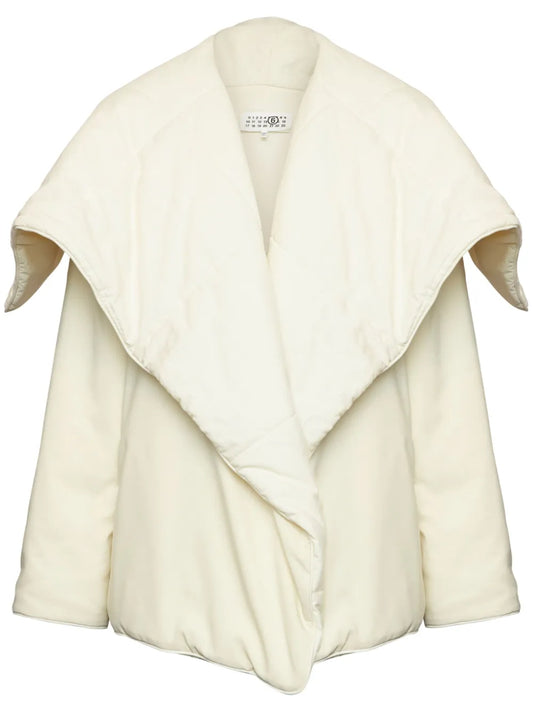 Oversize-Collar Padded Jacket