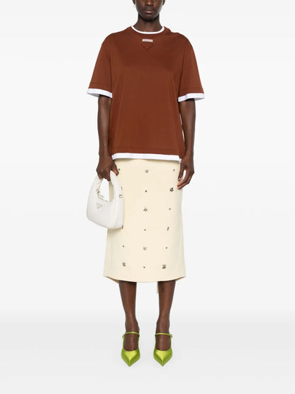 Layered Cotton T-Shirt