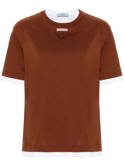 Layered Cotton T-Shirt