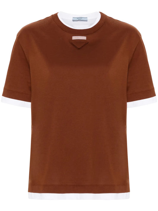Layered Cotton T-Shirt