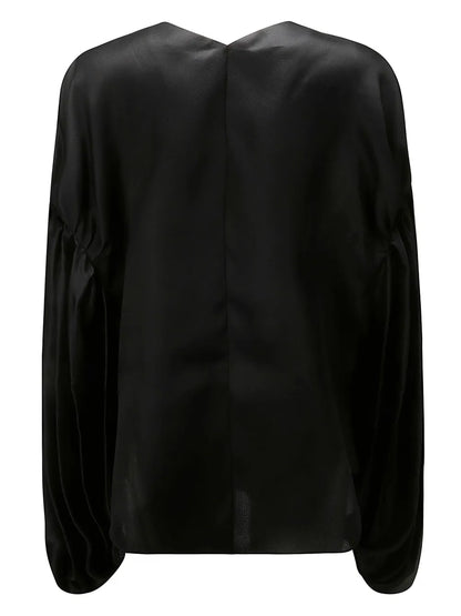 Quico Puff-Sleeve Silk Blouse