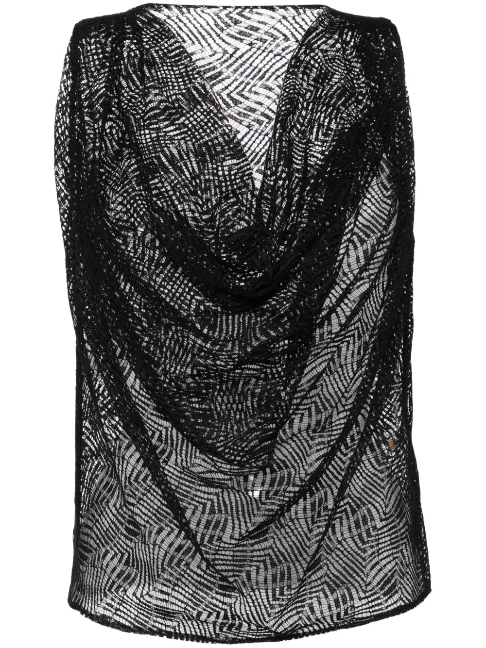 Lace Draped Top