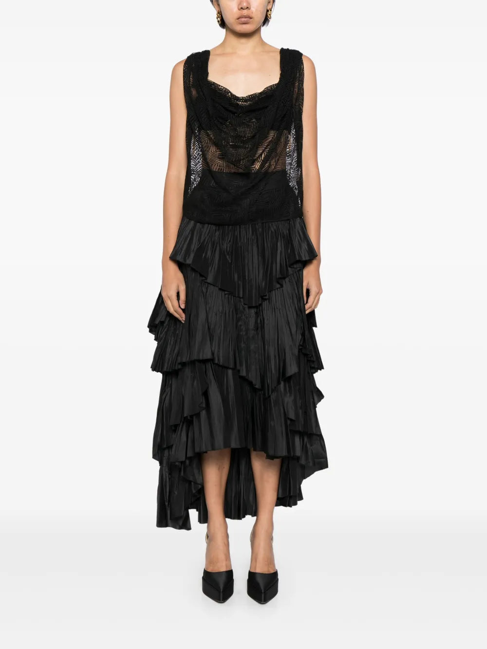 Lace Draped Top