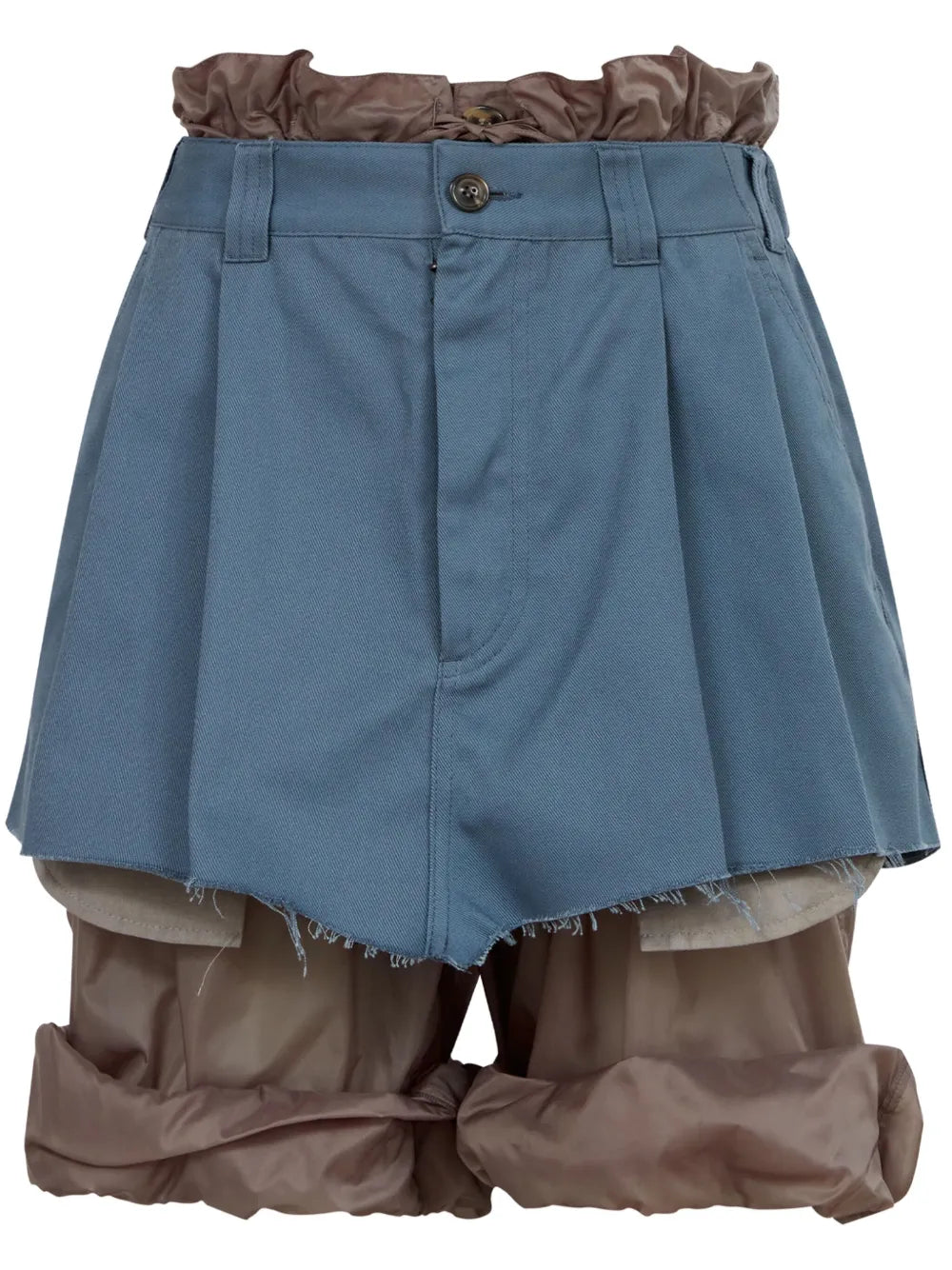 Colour-Block Layered Skorts
