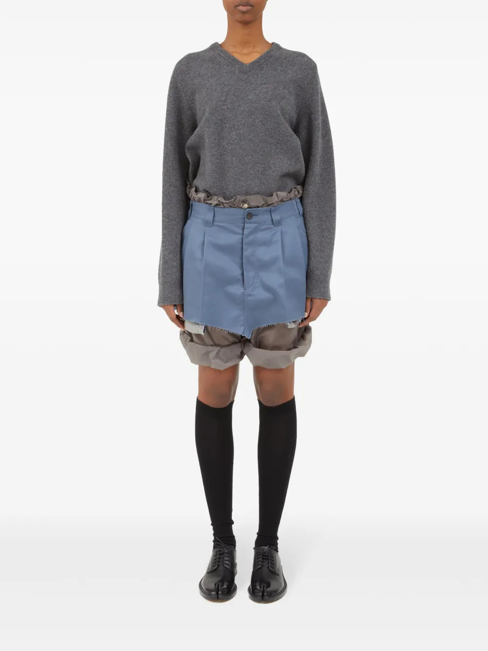 Colour-Block Layered Skorts