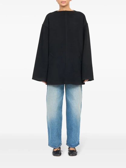 Single-Stitch Felted Sweatshirt
