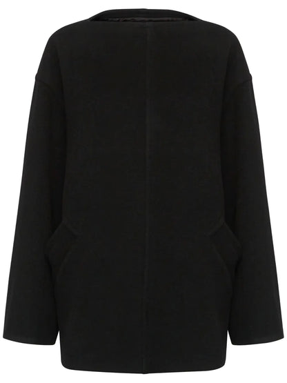Single-Stitch Felted Sweatshirt