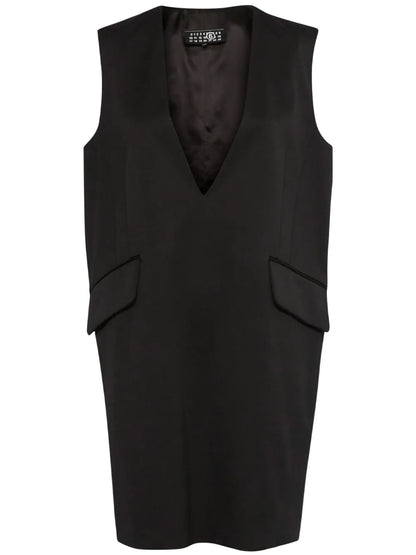 Plunging V-Neck Mini Dress