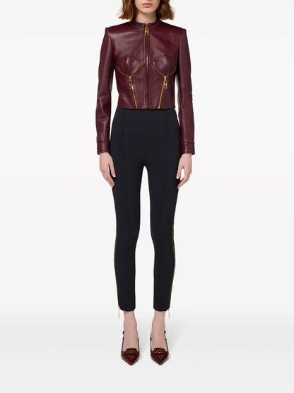 Side-Zip Skinny Trousers