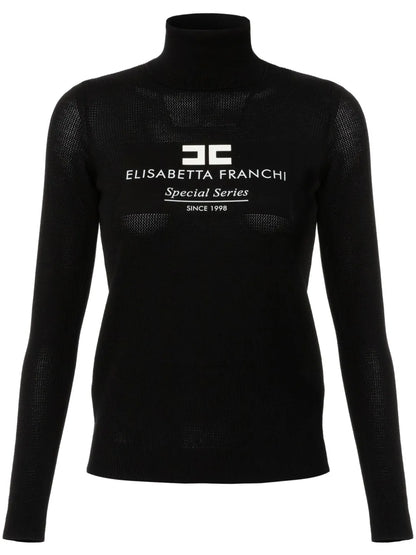 Logo-Inlay Roll-Neck Sweater